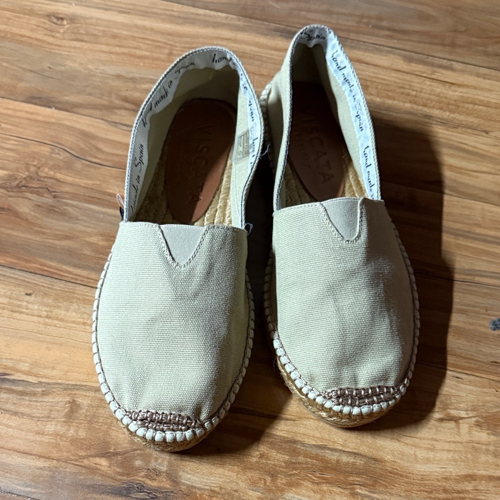 Viscata Beige Canvas Espadrilles